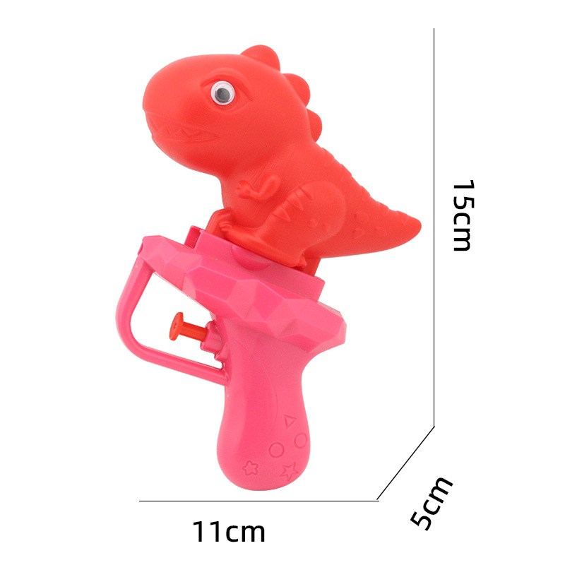 Niños de dibujos animados transfronterizos dinosaurio pistola de agua lucha de agua juguetes de agua de verano niños Prensa de dibujos animados pequeña pistola de agua al por mayor