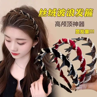 立秋~带齿防滑高颅顶发箍女2025新款高级感发卡头饰日常外戴头箍