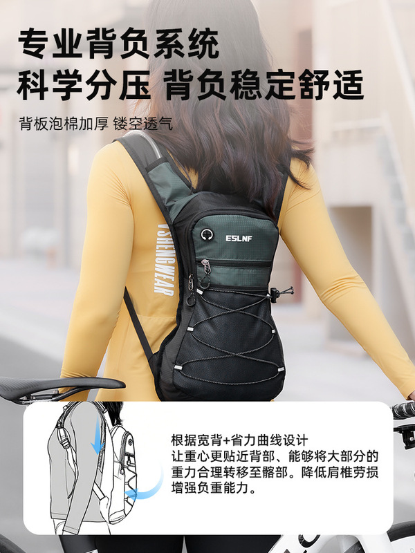 ESLNF户外运动背包防水大容量徒步登山越野包自行车骑行水袋背包|undefined