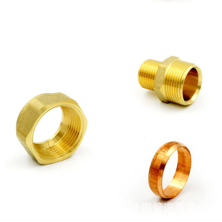 DZR latón cobre tarjeta manga tee cable externo interno tee reducción tubería de refrigeración accesorios de plomería