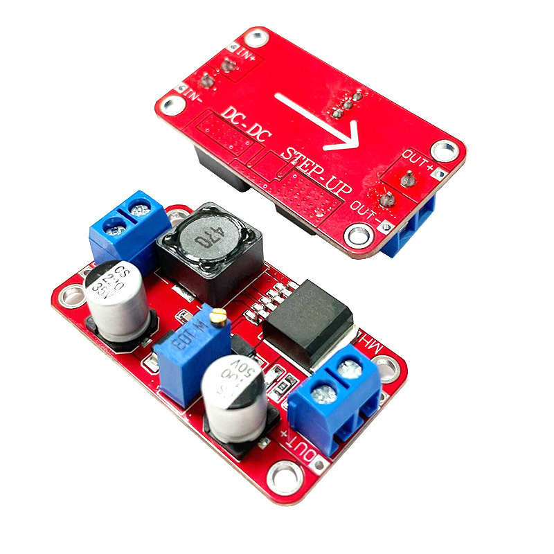 XL6019DC-DC可调升压电源模块5A电流大功率超XL6009 LM2577升级版