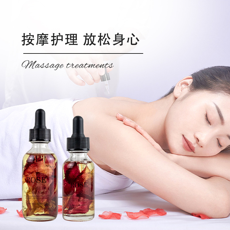 クロスボーダードライフラワーマッサージオイル全身スパ美容院フェイシャルボディケア植物エッセンシャルオイルスポット卸売マッサージ
