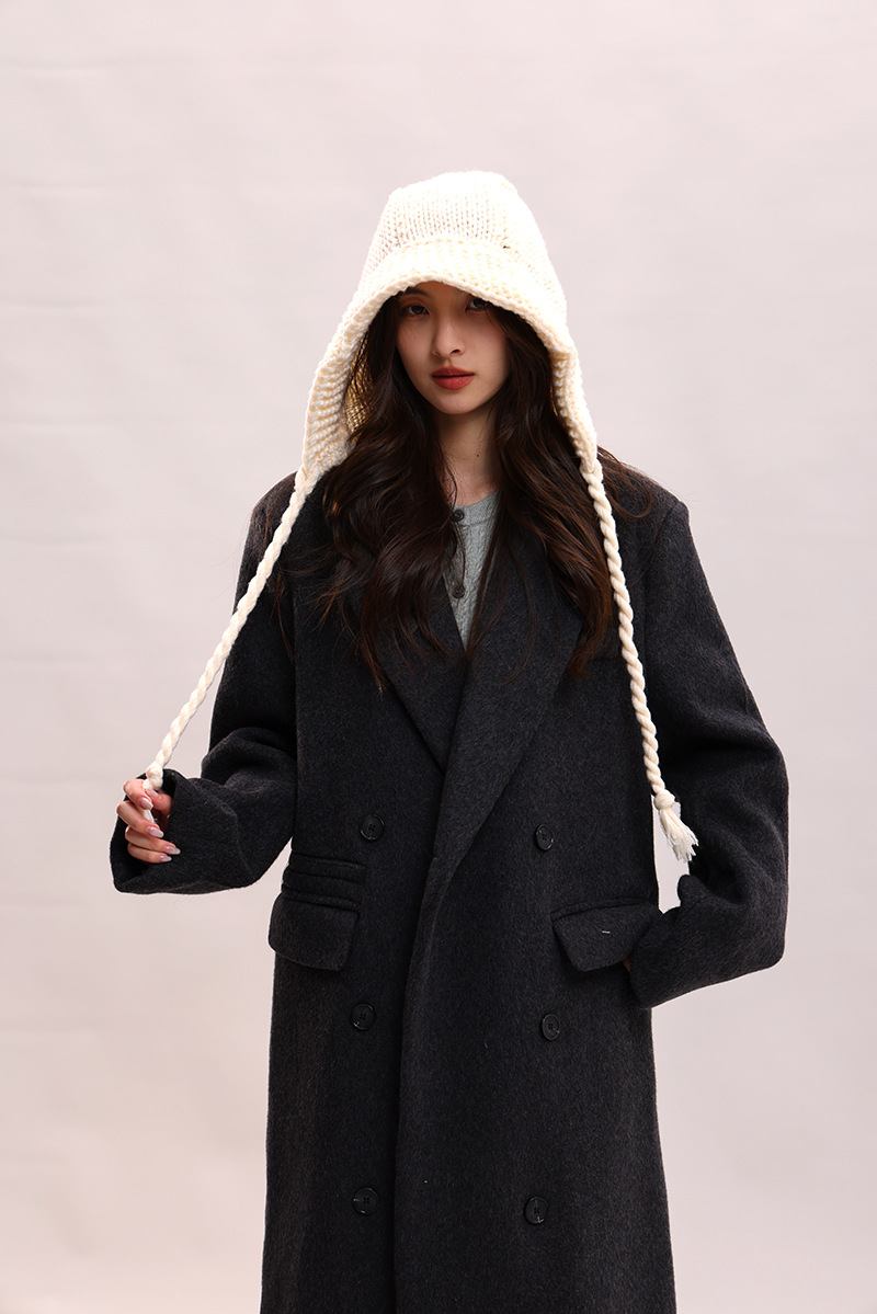 Koreanische version spitze up süße, niedlich, warm und vielseitig Rotkäppchen kinder winter gestrickte garn ohr_voghion.com