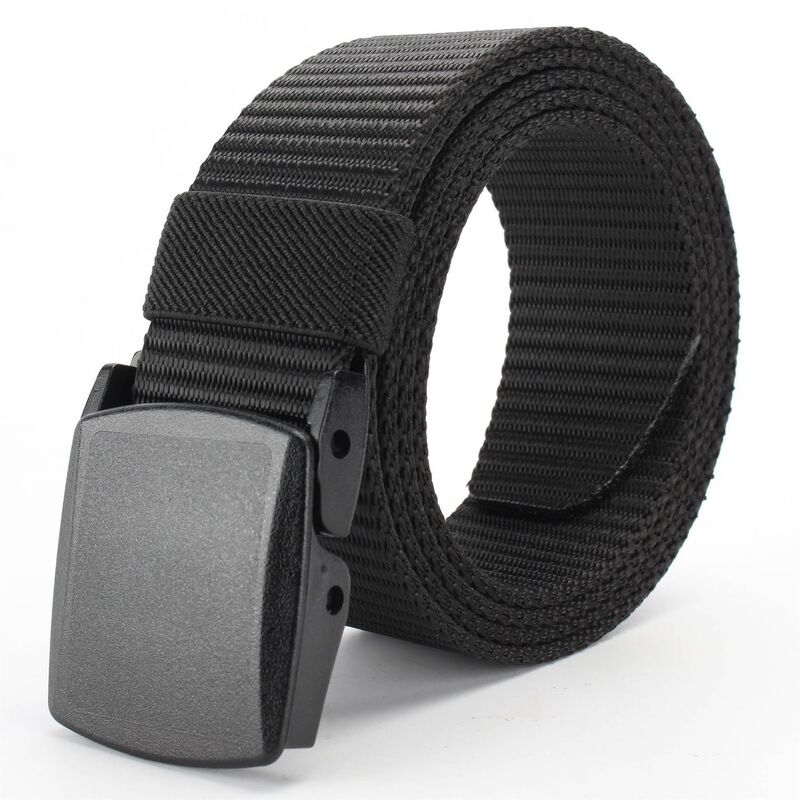 All-Match Lined Plus Size Woven Canvas Belt Imitation Nylon Simple Fashion Military Training Trousers Fashion Outdoor Belt