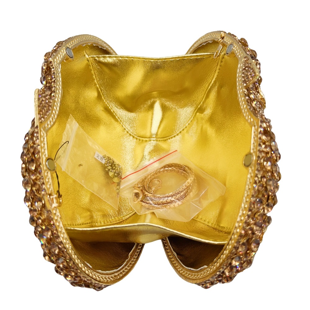 Crystal clutch velvet diamond banquete bolsas de noche bolsas de mano de mujer bolsas de noche huecas