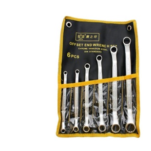 Eagle seal plum blossom open dual-purpose wrench suit wrench auto repair machine repair bag dual-purpose wrench matte