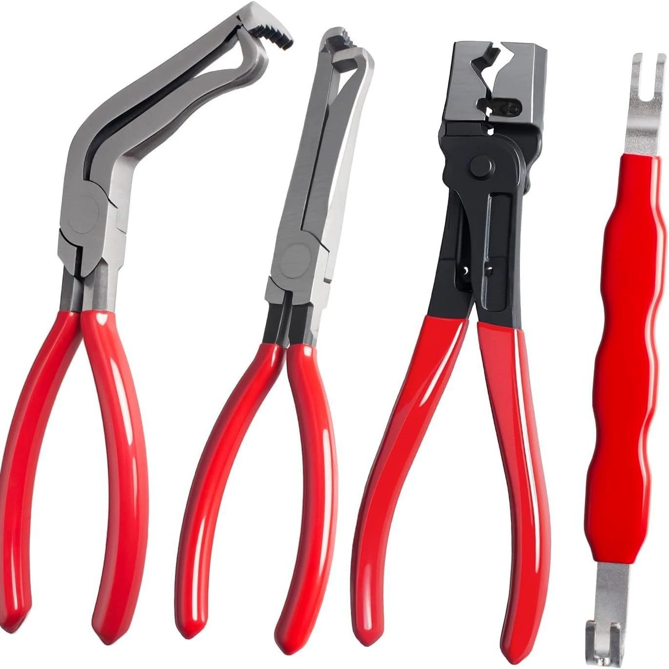 Прямые и изогнутые универсальные плоскогубцы для автомобильной проводки, плоскогубцы для резки коленей, плоскогубцы для масляных труб, плоскогубцы для отключения питания, инструмент для снятия игл, соединительный рычаг.