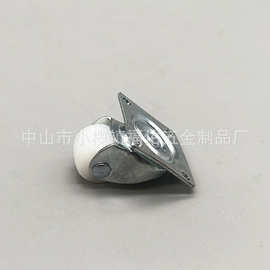 0.5英寸超静音抽屉滑轮直线脚轮定向尼龙滑轮地柜家具迷你小轮子