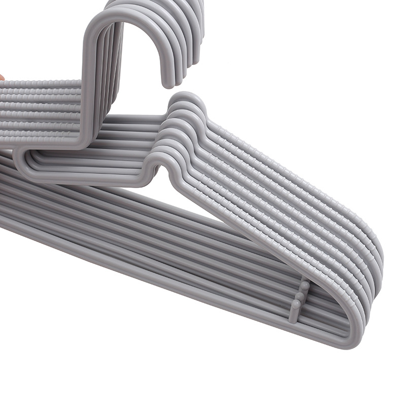 Fábrica sin costuras percha ropa para el hogar soporte grueso antideslizante plástico adulto ropa sólida percha de ropa al por mayor