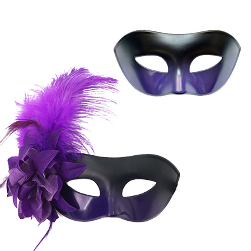 Ventas transfronterizas de flores laterales máscaras de media cara máscaras de maquillaje de baile máscaras de pareja máscaras de fiesta máscaras de ojos decoracionales sexy