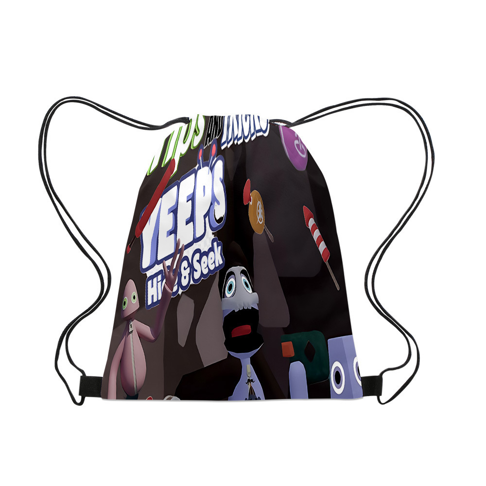 3D 게임 숨바꼭질 YEEPS 숨바꼭질하고 번들 주머니를 찾다 대용량 DRAWSTRING SCHOOLBAG ANTI-SPLASH