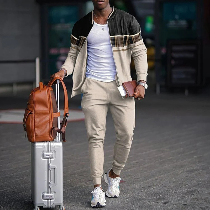 Traje básico simple de dos piezas a juego de colores Venta caliente de todo fósforo chaqueta de talla grande traje de pantalón WL9-ML1