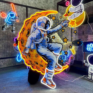 Cross-Border Factory Uv Printing Neon Light Bar Atmosphere Logo Light Sign Luminous Characters Internet Celebrity Check-In Neon Light Customization