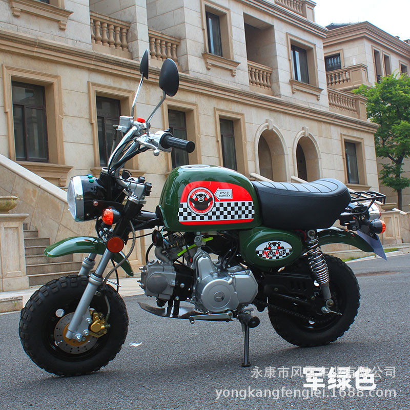 Minimoto Retro Todoterreno 110CC de Hierro y Plástico con Arranque Eléctrico