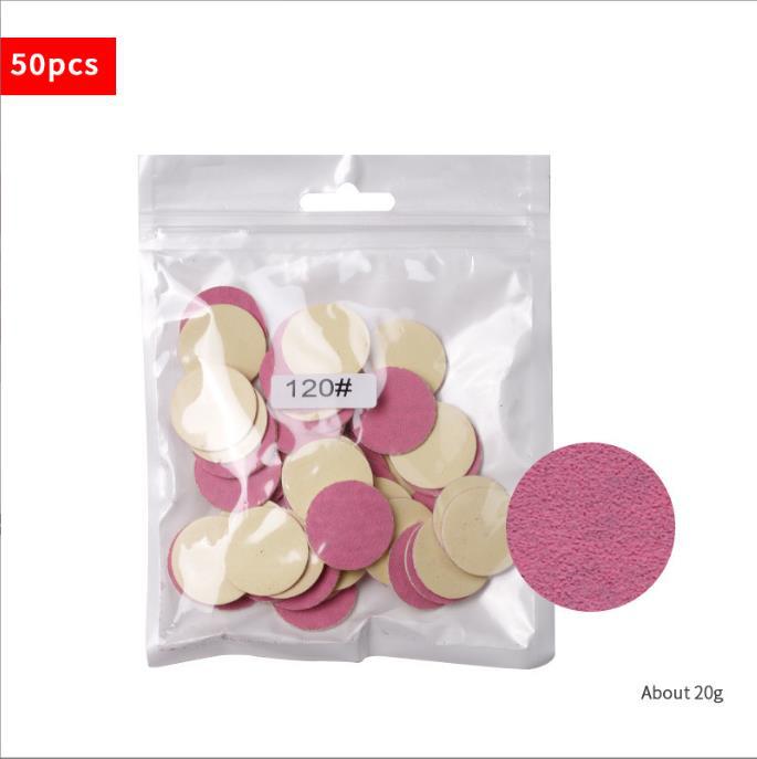 Suministro directo transfronterizo 50 piezas pedicura arena pieza de repuesto traje esmalte de uñas callos de piel muerta traje de pieza de arena reemplazable