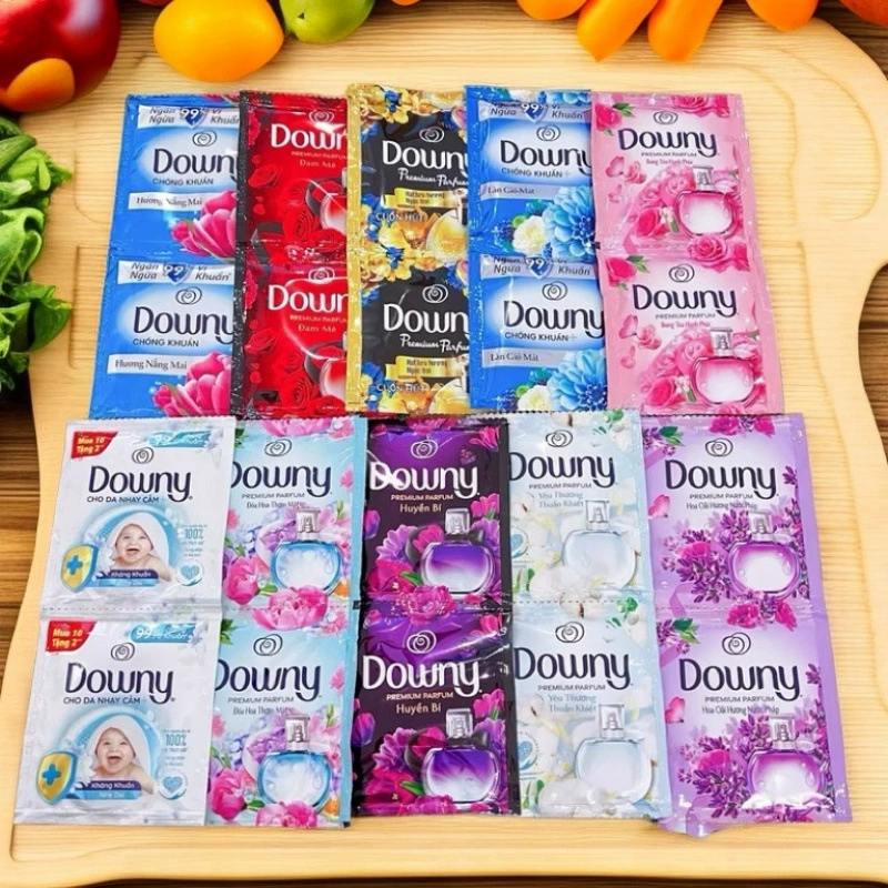 Смешивай и сочетай~Вьетнамский концентрированный смягчитель для белья с цветочным и фруктовым ароматом, дорожный размер 18 мл x 10 пакетиков