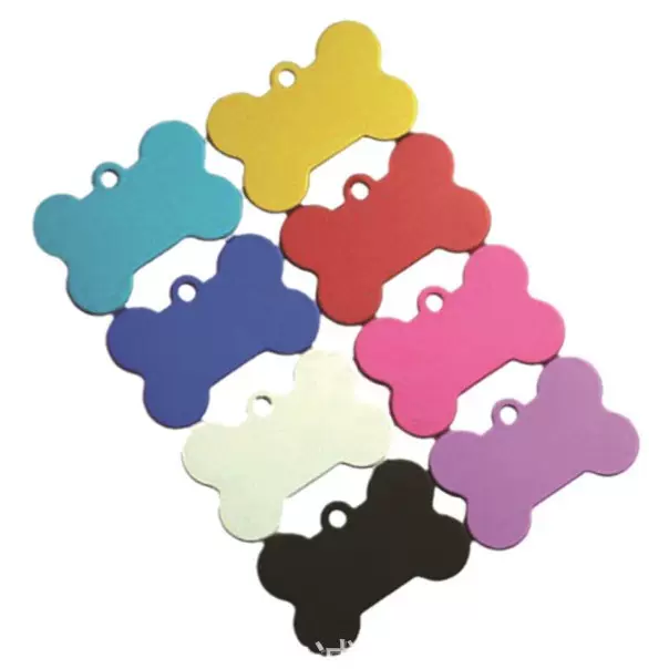 通用空白铝氧化骨头金属狗牌标牌宠物身份标识牌大量现货闪电发货