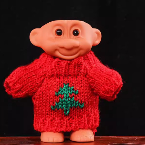 Encendedor suéter retro 90s sombrero troll muñeca dulce cool chica bungee cubierta de cigarrillos de silicona