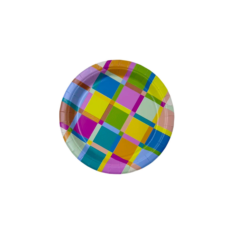 Holiday party gatherings colorful checkered disposable paper plates round colorful checkered dinner plates party paper plates Holiday party gatherings colorful checkered disposable paper plates round colorful checkered dinner plates party paper plates