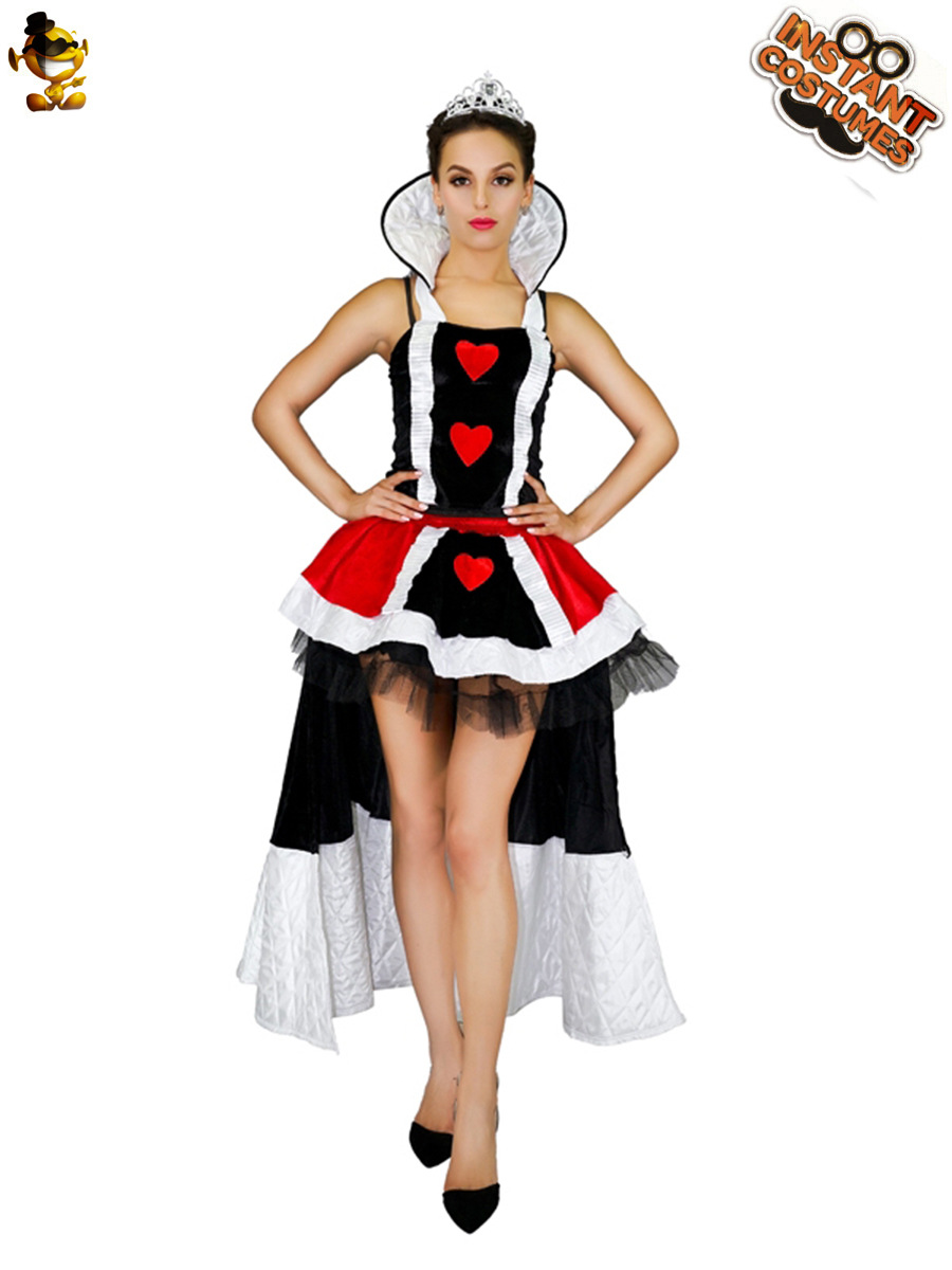 Halloween adulto niña grande melocotón rojo reina etapa traje rendimiento traje Halloween fiesta traje distribución al por mayor
