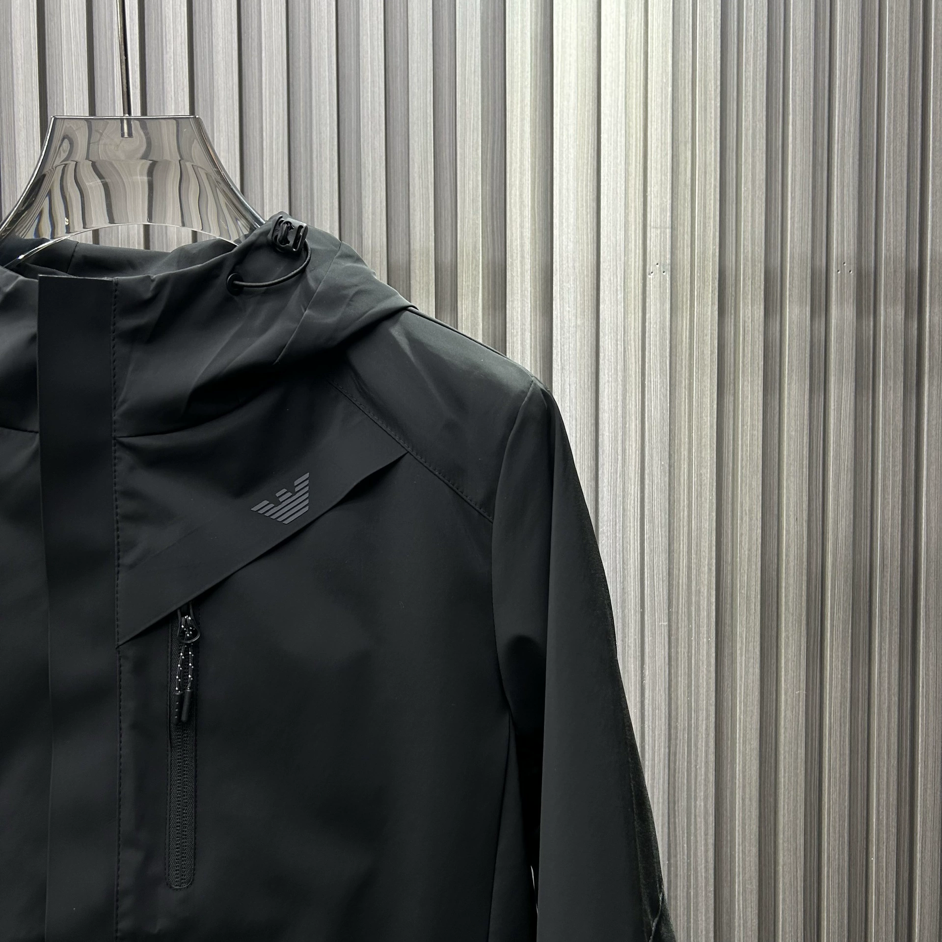 Jacket with hood, European style