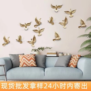 Cross-Border Wholesale Creative Three-Dimensional Peace Dove Resin Craft Wall Decoration Wall Hanging Wall Decoration Background Wall Wall Decoration