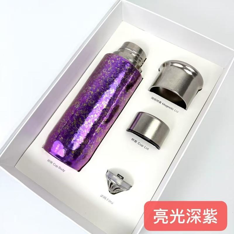 纯钛磁吸保温杯商务焖茶杯大容量男士钛杯泡茶车载水杯商务礼品|undefined