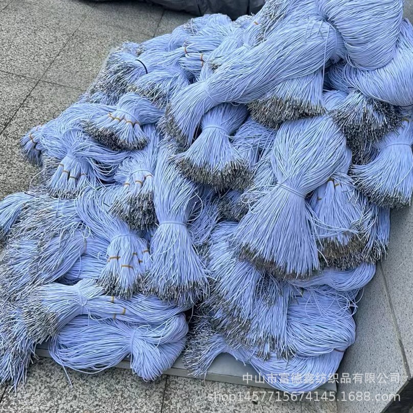 推荐松紧带打金属扣头加工 面具固定绳 弹力绳倒刺绳 笔记本固定