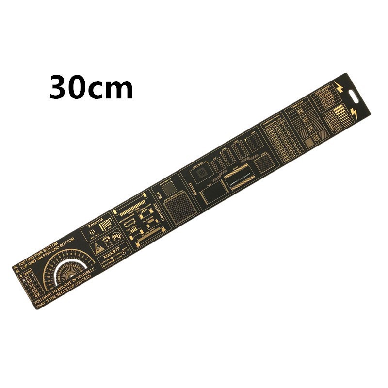 PCB Ruler PCB工程用尺 PCB封装单位 工程尺15CM 20CM 25CM 30CM-阿里巴巴