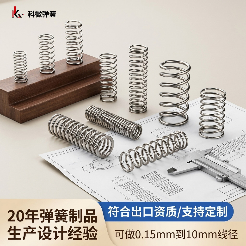 线径0.15- 10mm不锈钢弹簧小弹簧减震压簧压缩软回位孔用压力弹