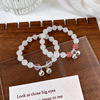 Crystal, small bell, brand small design bracelet, jewelry with beads