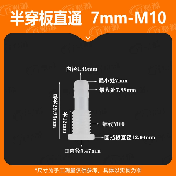 7-M10 half through plate