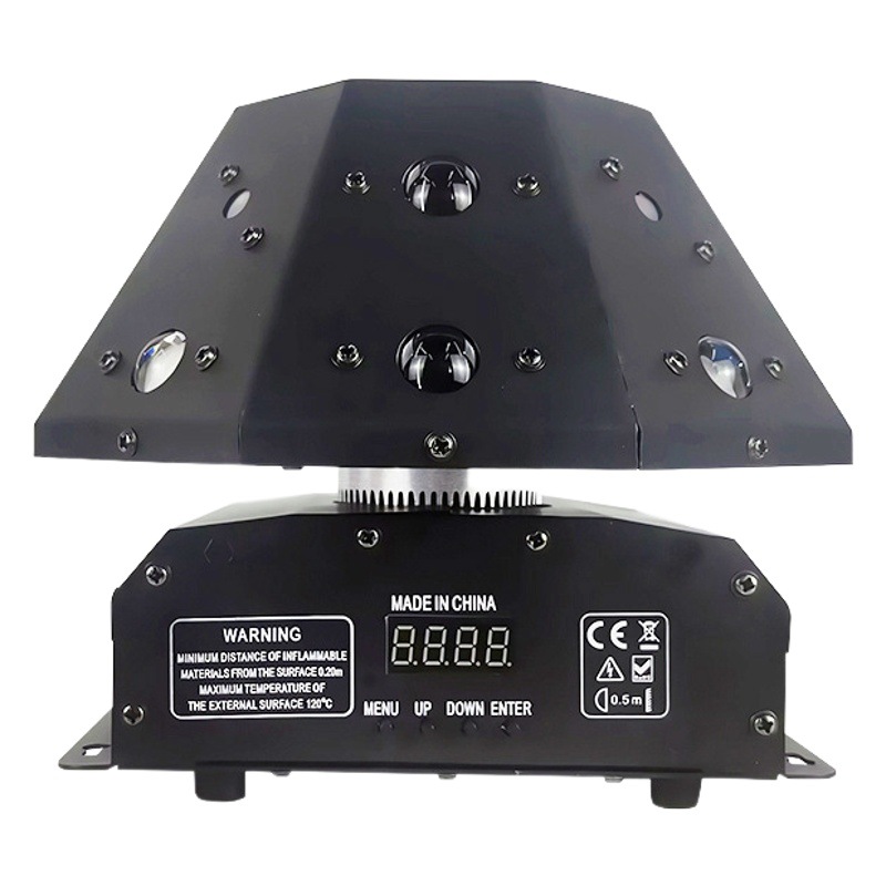 Etapa de luz láser giratoria controlada por voz haz de luz de discoteca KTV Flash Dance Hall Rock Bar luz transfronteriza