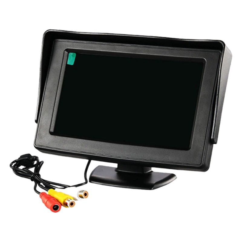 4,3 дисплей изображения ДВД ЛКД тележки ХД дисплея автомобиля дюйма настольный цифровой обращая небольшой