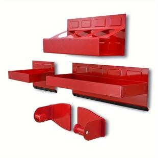 4Pcs Magnetic Tool Storage Rack Sprayer Tray Tissue Holder Parts Storage Tray Box Cabinet Side Storage Rack