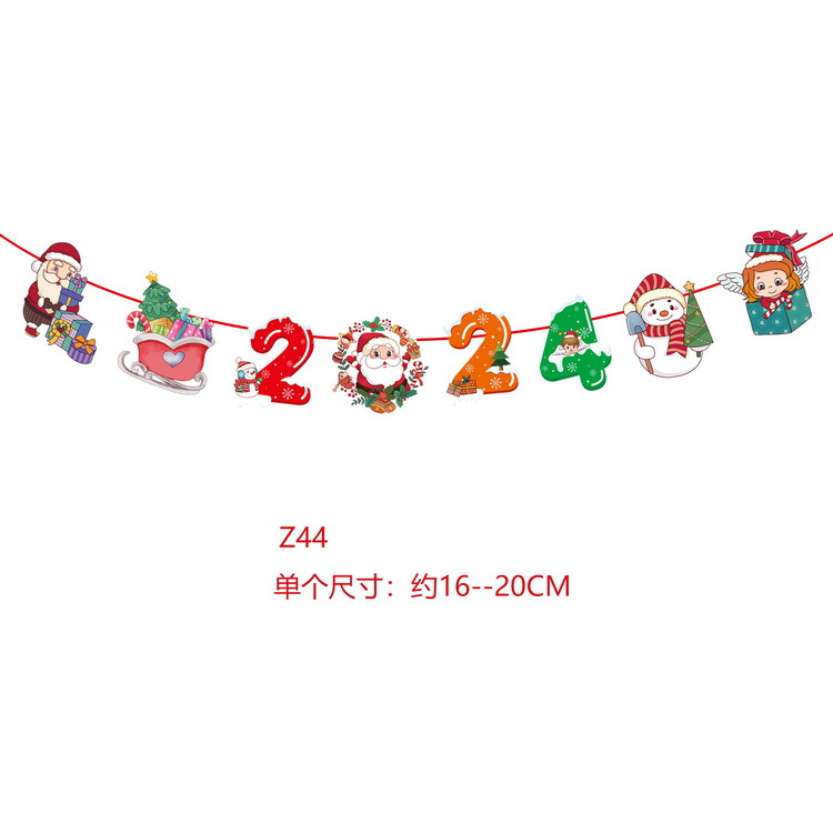 Nueva Navidad decoración suministros bandera tire bandera centro comercial tienda de los niños FIESTA DE Navidad escena adornos de diseño