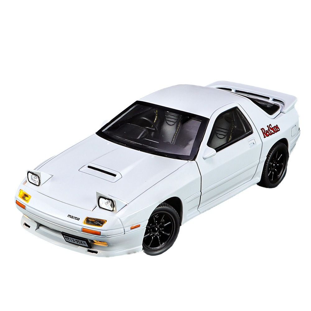 Weili aleación coche Modelo 1: 24 Mazda rx7 coche deportivo tire de sonido luz coche música modelo adornos