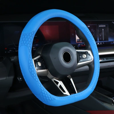 Steering Wheel Cover D-Type Handlebar: Steering wheel cover - d-type-f028-blue-38cm