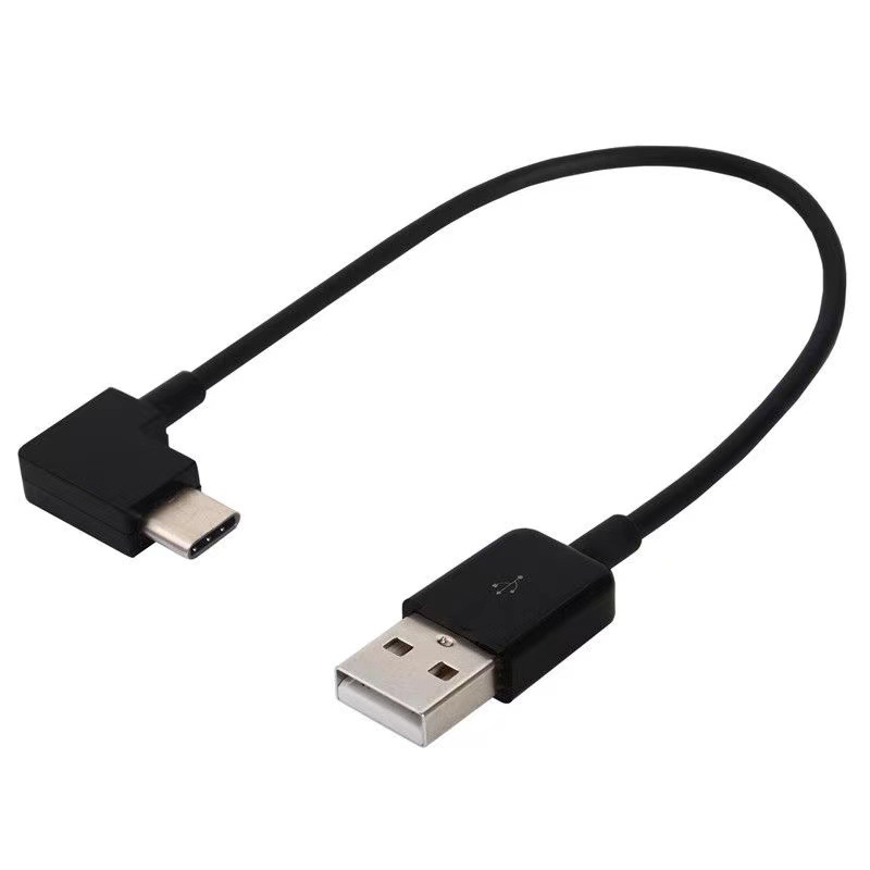 Intelligent Cloud USB Connecting line Elbow type-c Data cable Andrews OTG Android micro Adapter cable 30cm