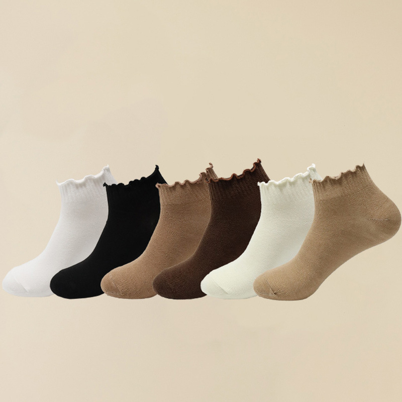 Women's Ruffled Short Socks with Lace, Cute Short Socks, College Style, Can Be Paired with Mary Jane Shoes