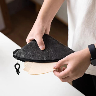 Hand coffee filter paper storage bag DuPont paper dustproof Waterproof travel outdoor camping portable