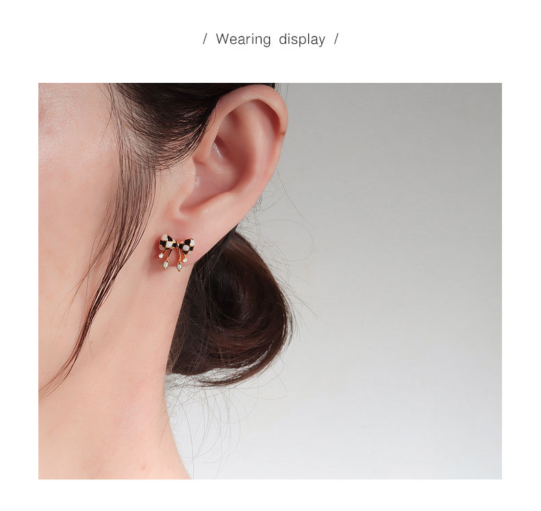 925 Sterling Silver Ear Needle Material 1 Pair 18K Gold Plated 925 Sterling Silver 925 Sterling Silver Earrings Bow Knot Ear Studs