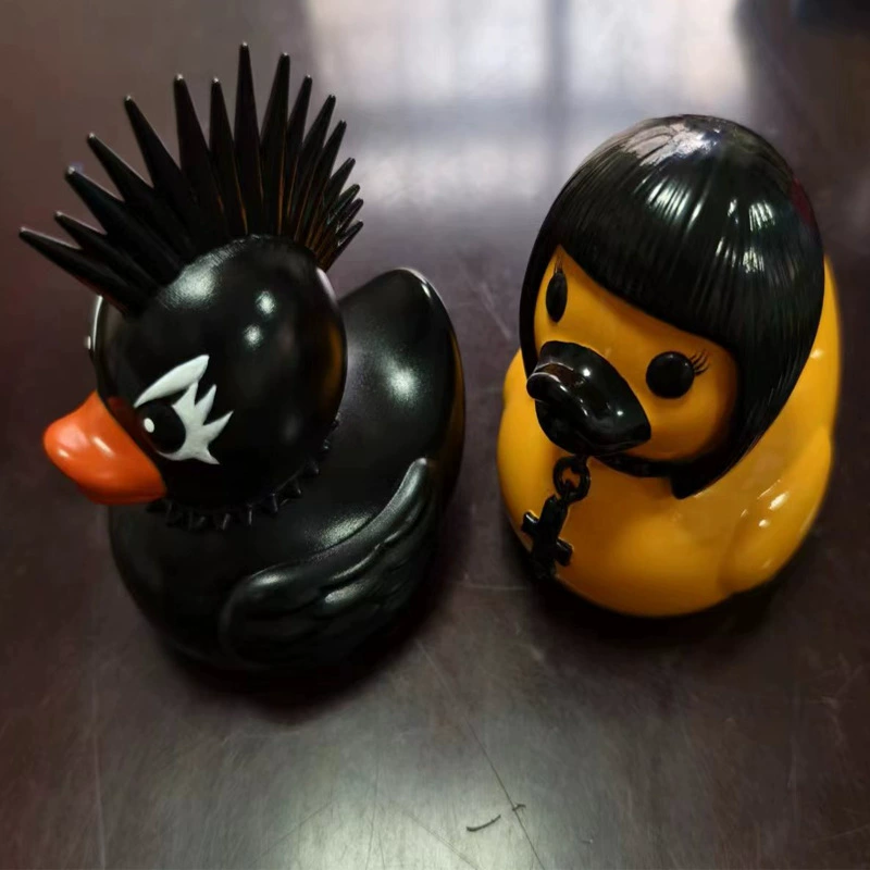 Duckieville Duck сатана утка панк утка смерть рок-н-ролл леди Валентина утка