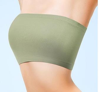 Ropa interior sin costuras delgada de las mujeres sin almohadilla en el pecho sujetador antideslizante sin tirantes de una palabra envuelto en el pecho todo partido tubo superior