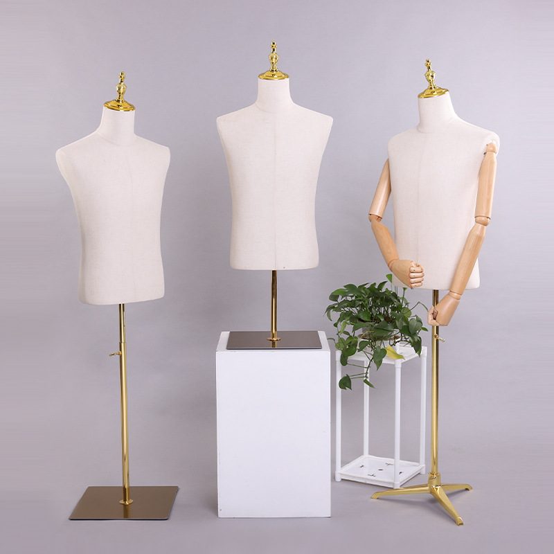 Maniquí Masculino de Medio Cuerpo de Plástico para Escaparate y Tienda de Ropa image 2