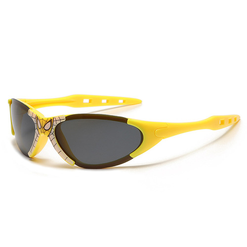 7318 Children's Sunglasses for Boys, Cartoon Spider-Man Style, Instagram-Inspired, Sun-Shading Sunglasses