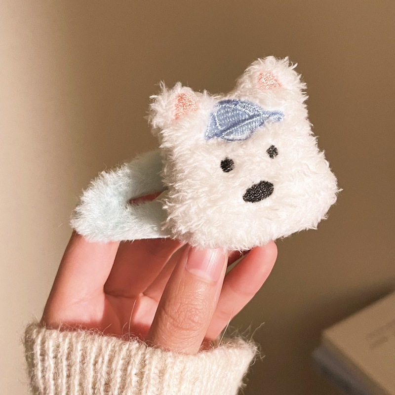 かわいい漫画のクマのぬいぐるみクリップ女性の後頭部ヘアクリップヘアピン帽子ブティック卸売|undefined