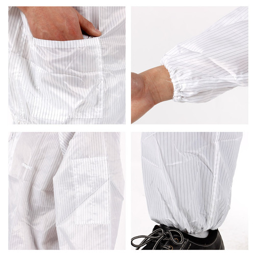Food and cosmetics factory dust-free clothing, anti-static overalls, anti-static hooded split clean clothing