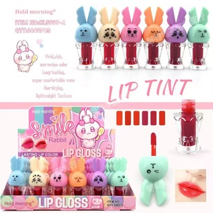 Hold Morning Fine Glitter Gold Foil Lip Glaze Long-Lasting Easy-To-Color Mirror Water Gloss Lip Makeup Direct Sale