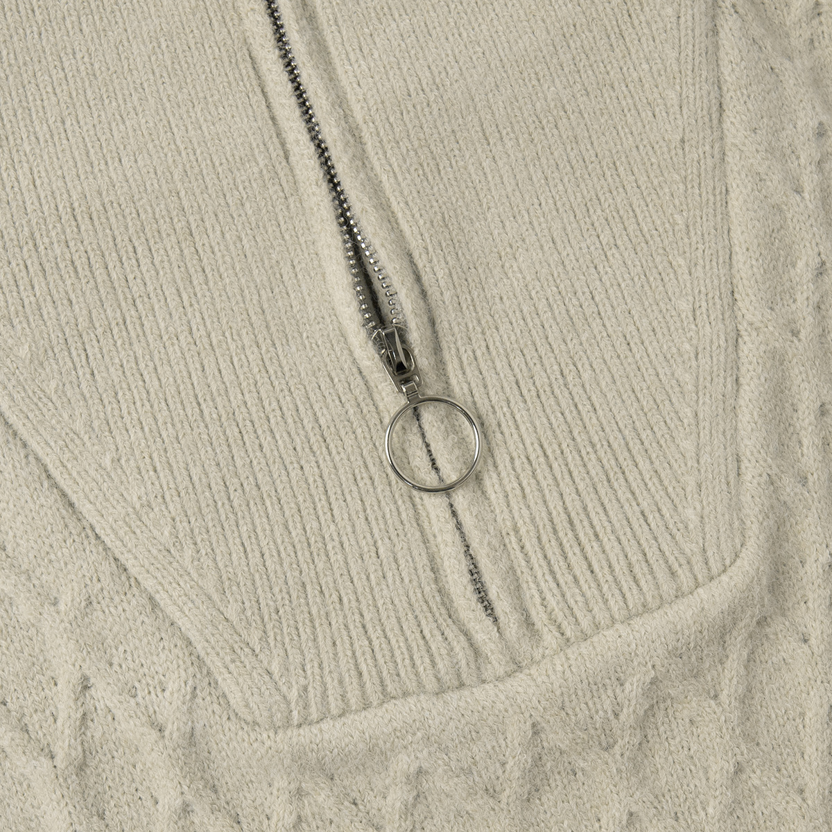 2026 New European And American Women's Turtleneck Half-Zip Sweater: Lazy Style Chunky-Knit Pullover For Fall & Winter_voghion.com